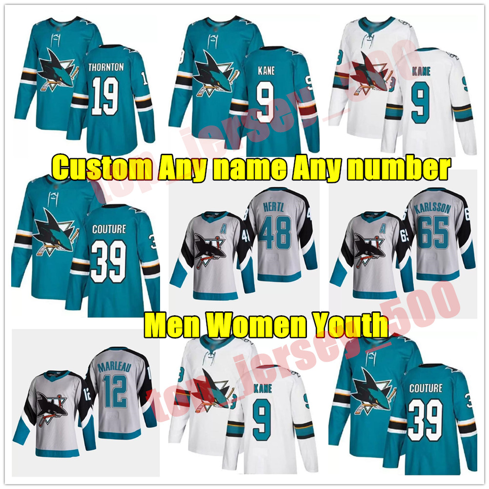 

San Jose Sharks 2021 Reverse Retro Hockey Jerseys 88 Brent Burns Jersey Logan Couture Joe Thornton Erik Karlsson Evander Kane Custom Stitched, As shown in illustration