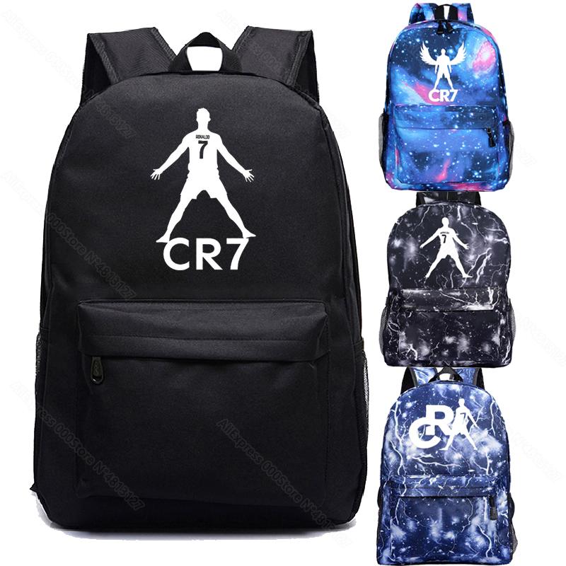 

Backpack Cristiano Ronaldo CR7 Rucksack Students School Bags Kids Boy Girl Gift Fashion Laptop Bag, 23