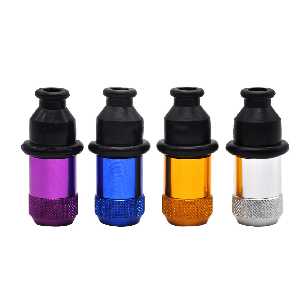 

Carry Mini pacifier metal Smoking pipes rubber aluminum alloy pipe fittings