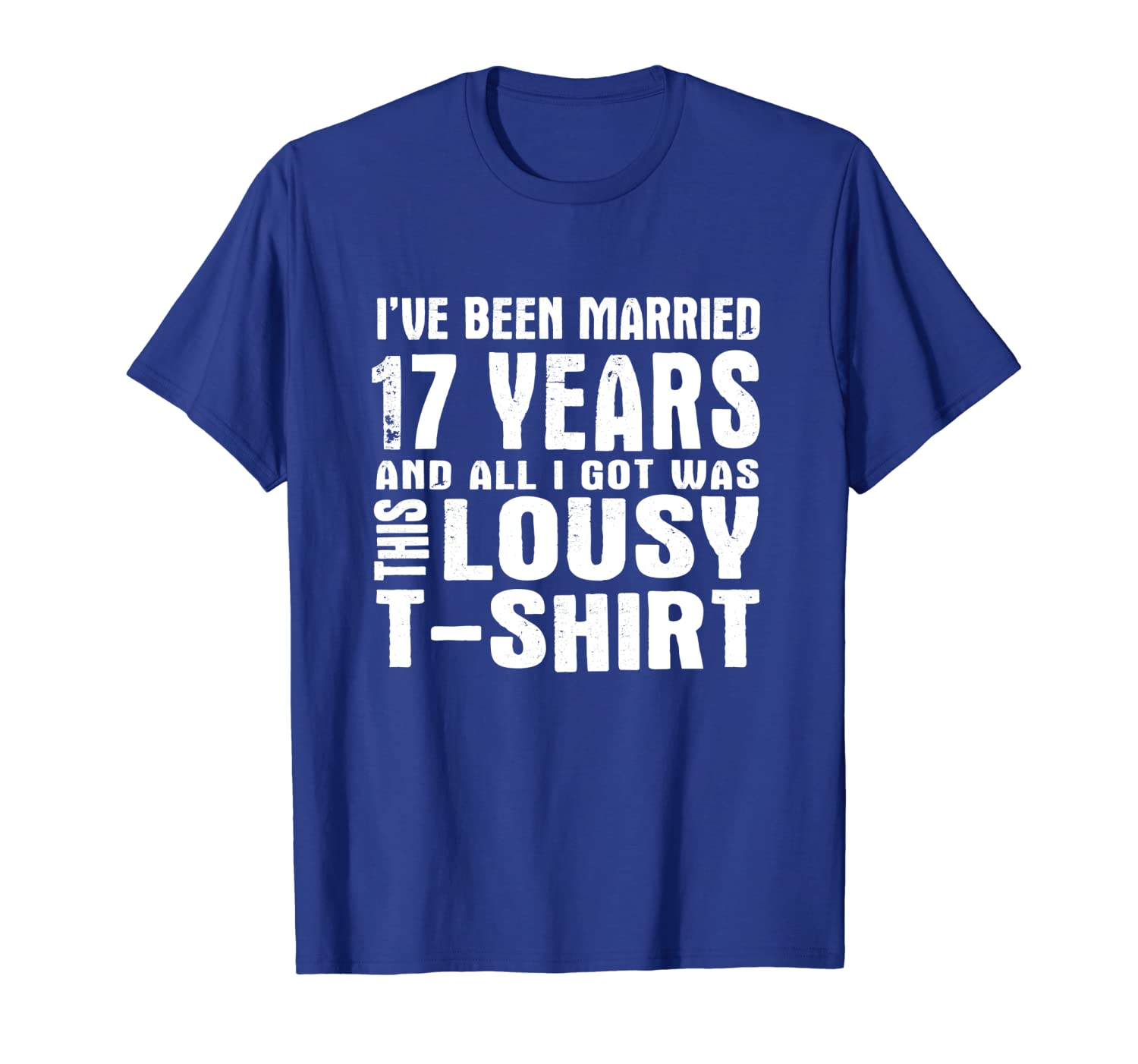 

17th year anniversary shirt seventeenth wedding married tee, White;black