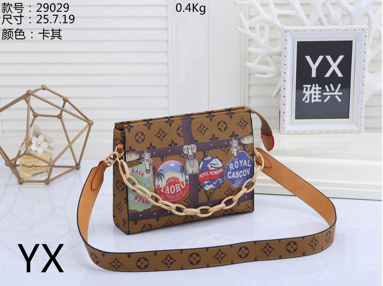 

2021 fashion shoulder bags for Women Leather handbag Crossbody bag messenger famous brands designer handbags high quality flower printing Wa