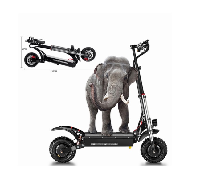 

QuickWheel 60V 5000W Foldable Dual Motor Dualtron Electric Scooter For Adults