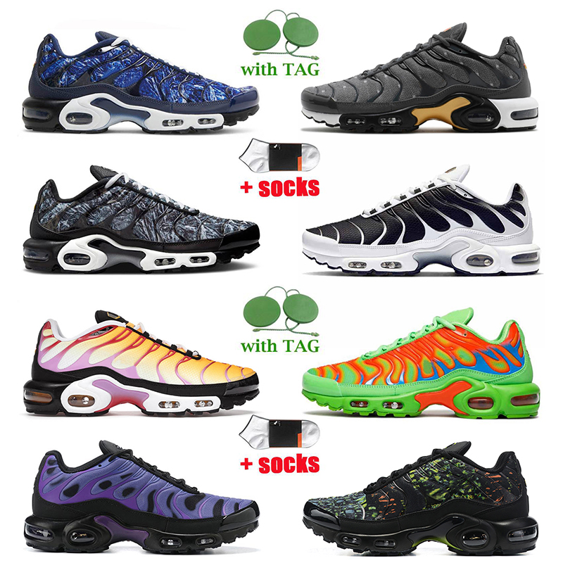 

Mens Womens Plus TN High Quality Running Shoes Tns Se Tuned Cushion OG Sneakers Midnight Navy University Blue Red Shattered Ice Black White Fashion Trainers 36-46, B21 pink fade 36-40
