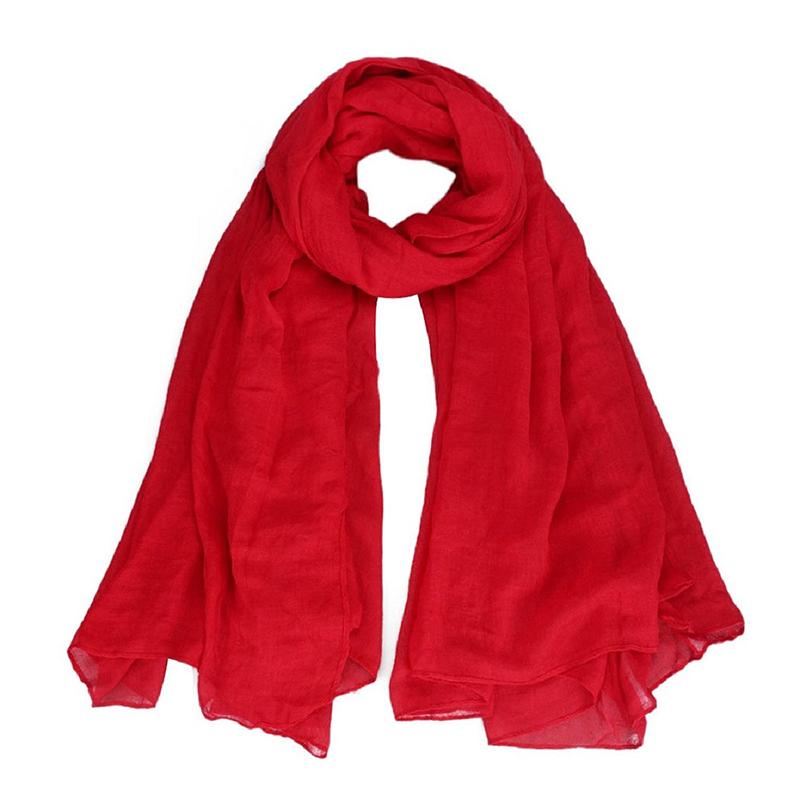

Scarves Women's Pure Cotton Oversize Envelope Scarf Shawl Comfortable Cover (Red)