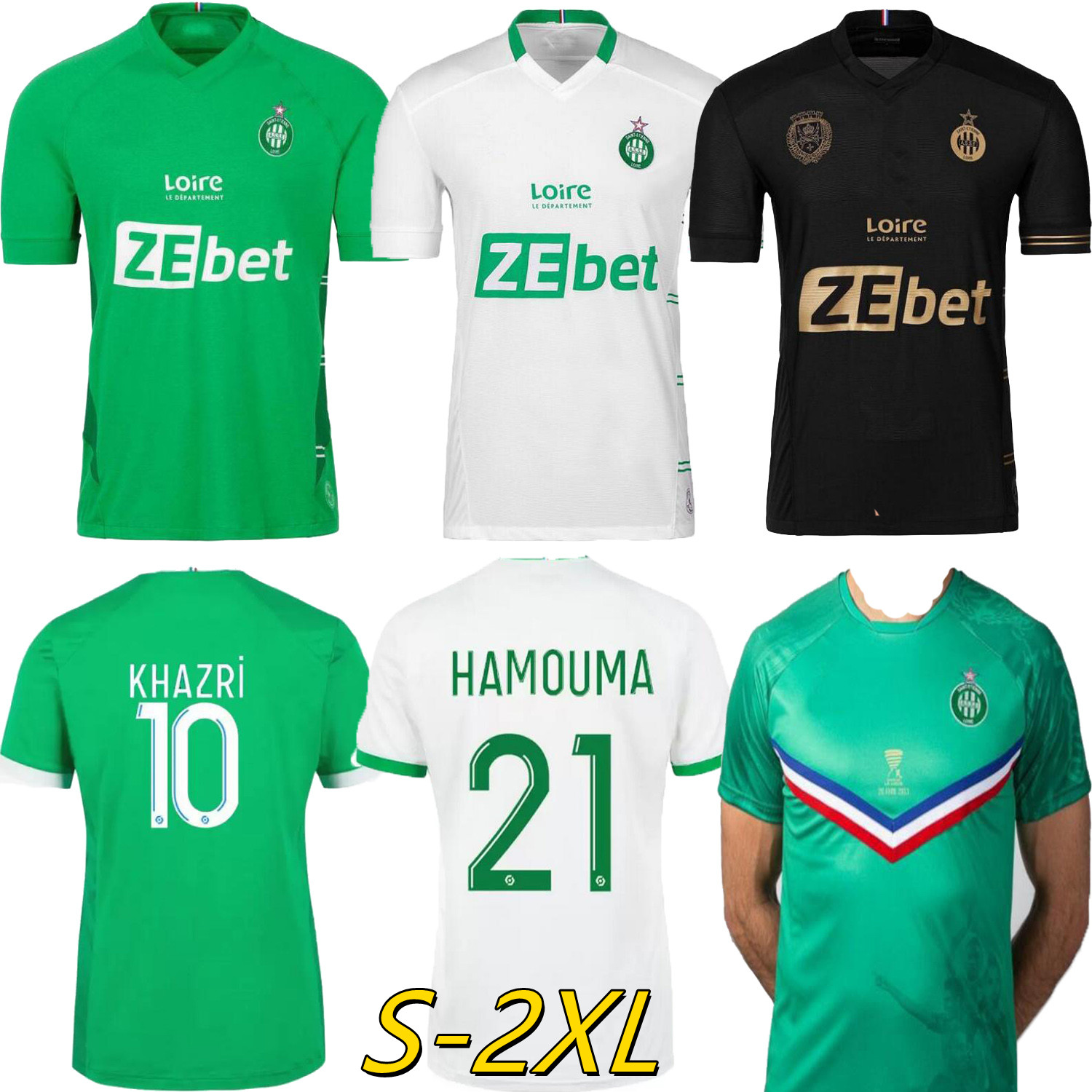 

2021 2022 MAILLOT DE FOOT AS Saints-Étienne soccer Jersey home and away asse Loïc Perrin Youssouf 21 22 ST Etienne KHAZRI BOUDEBOUZ 21 22 special edition FOOTBALL SHIRT