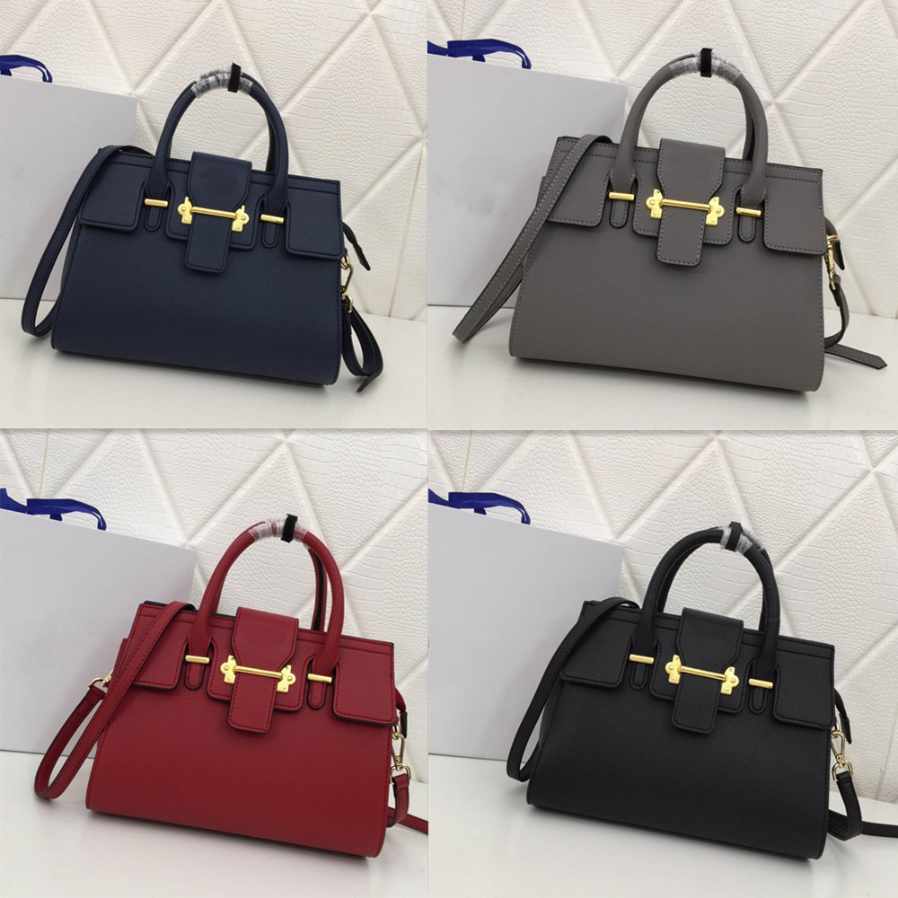 

Fashion Tote Bags Designer Handbags genuine leather lychee grain cowhide double zipper handbag high quality women sweet unique messenger ladies gift