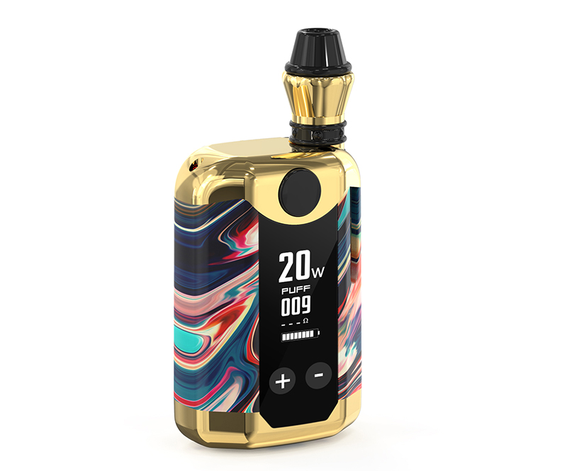 

Kangvape TH420 V Box e cigarette Kits 800mAh 20W Adjustable Wattage Temperature Vape Mod with 0.5ml Ceramic Coil Cartridge