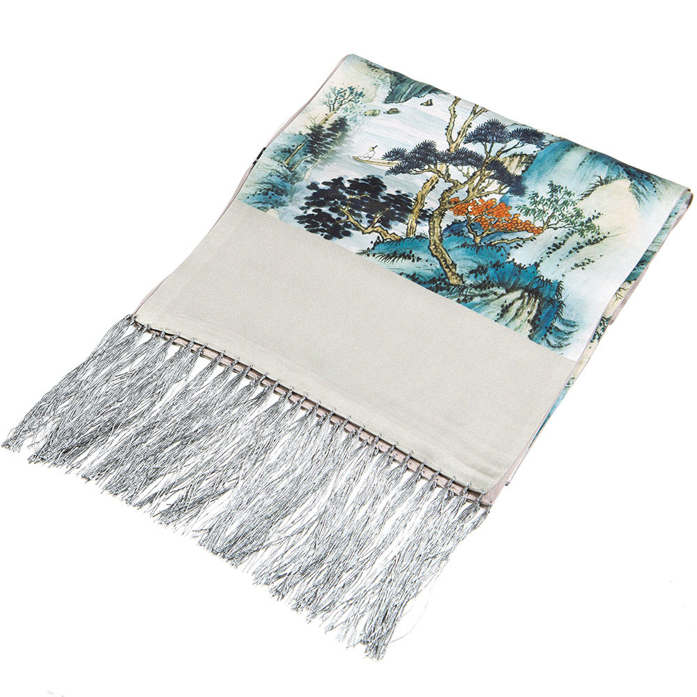 

100% Pure Whole Shawl for Women Top Luxury Female Natural Silk Wrap Women's Long Scarf Hijab Bulk Supply Pashmina