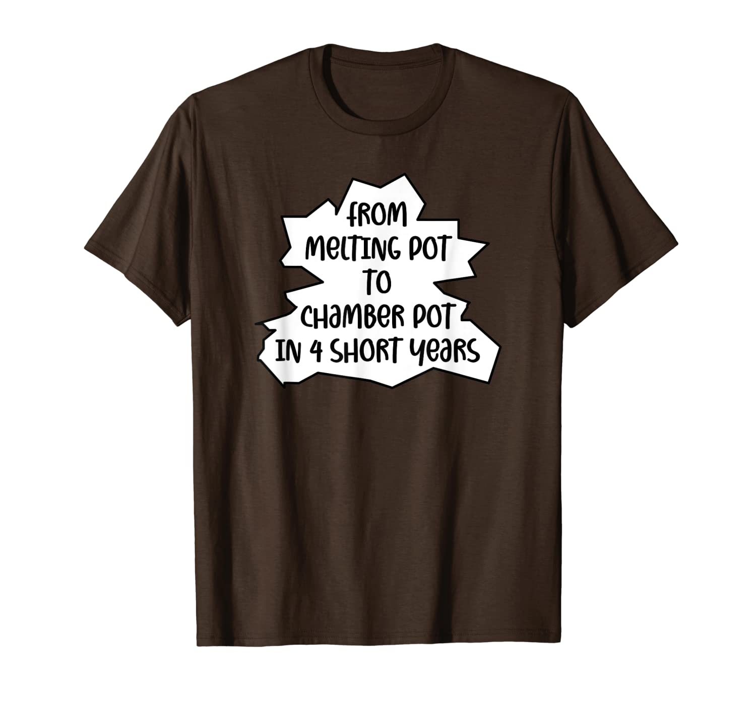 

melting pot of american politics t-shirt, White;black