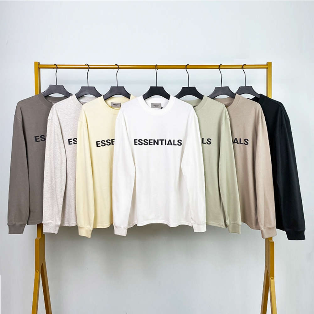 

Sweatshirts Fog essentials feel of God Season 7 double line high street loose bottomed Crew Neck Long Sleeve T-Shirt, Black