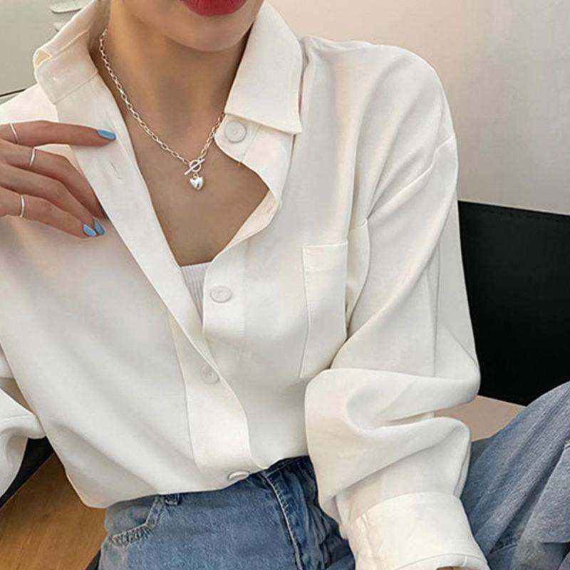 

Chokers Love Heart Necklace OT Buckle Pendant Necklaces For Women Trendy Elegant Shiny Design Party Jewel N3I3