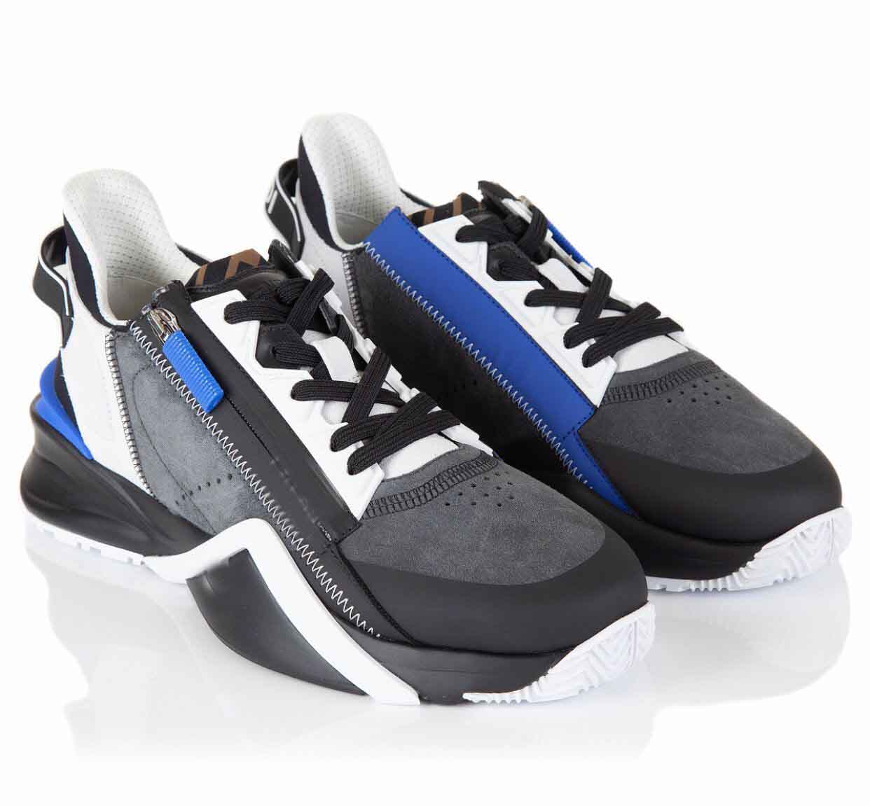 

Sporty Stylish Brands Men's FLOW Sneakers Shoes Men Mesh Breathable Man Zipper Skateboard Rubber Runner Sole Tech Fabrics Trainer BNC5