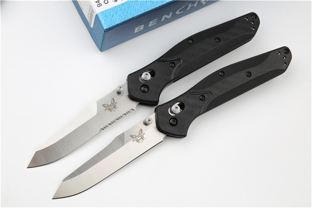 

Benchmade 940 folding knife carbon fiber handle D2 blade outdoor camping edc double action tactical tool