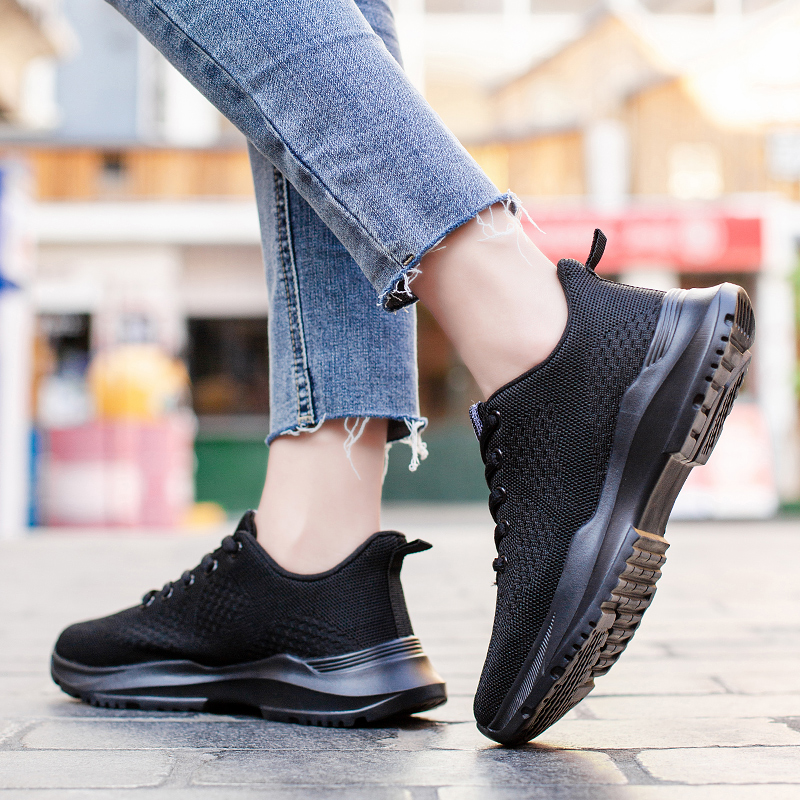 

High Quality Fly womens running shoes lightweight casual black white pink mesh ladies women sports sneakers trainers outdoor jogging walking size 36-40, A2