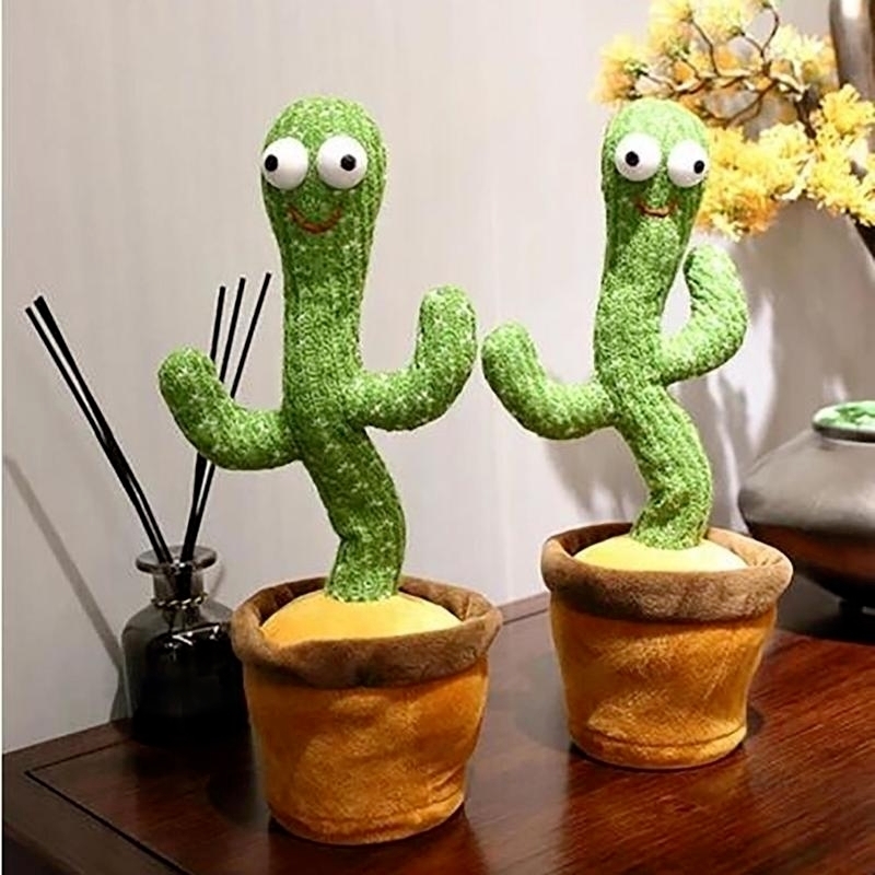 

Dancing Cactus Toy USB Charging Shake Cactus Talking Plush Toy Lovely Childhood Education Doll Plush Repeat Toy Kids Gift 210607