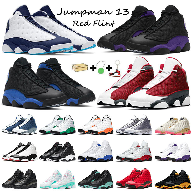 

Jumpman 13 Men Basketball Shoes 13s Court Purple Gold Glitter Red Flint Dark Powder Blue Starfish Hyper Royal Atmosphere grey womens sports trainers, 1 gold glitter