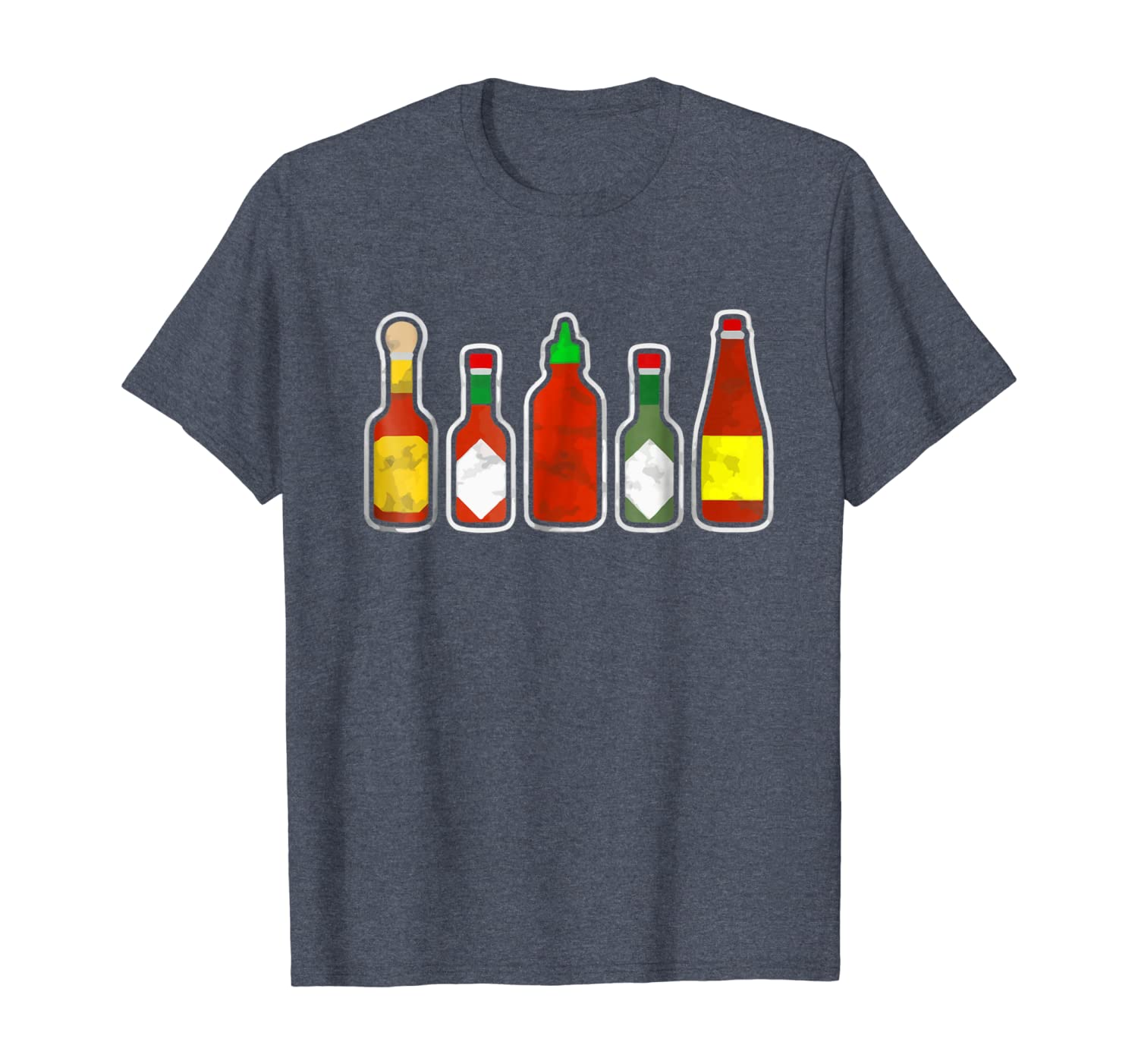 

chilli sauce shirts - gift for spicy food lovers, White;black
