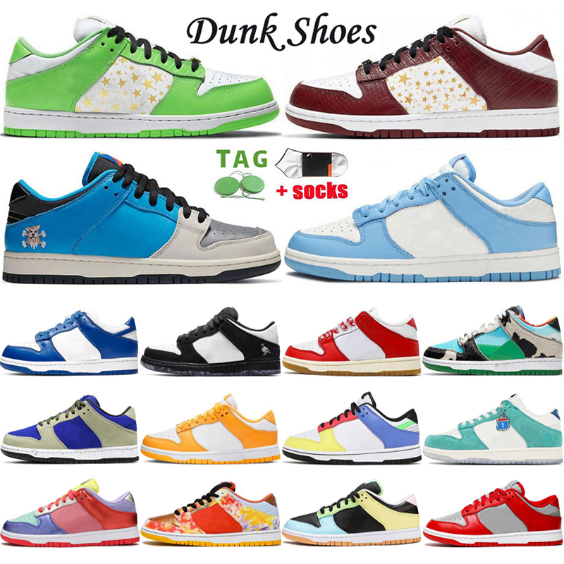 

2021 Top Quality Dunk OG Sup Green UNC Mens Running Shoes Designer Dunks Instant Skateboards Chunky Dunky Hyper Cobalt Celadon Women Sneakers Trainers Size 36-45, Michigan