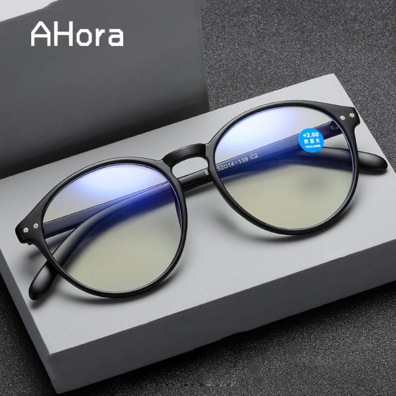 

Sunglasses Ahora Oversized Round Reading Glasses Women Men Anti Blue Light Computer Eyewear For Presbyopia +1.0 1.5 2.0 2.5 3.0