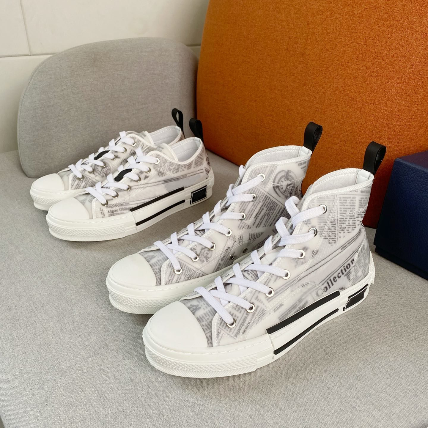 

classic canvas shoes versatile high and low top sports shoe limited edition lovers printed sneakers original full package with box, Black