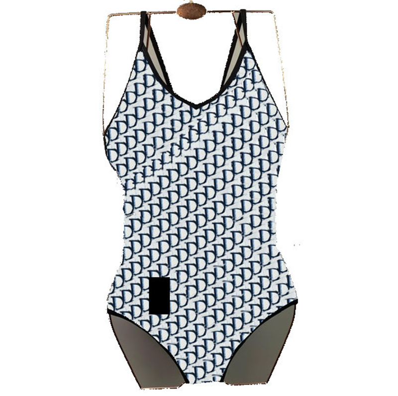 

Trendy Letters Design Swimwear Womens Fashion One Piece Bikini Swimsuit Vintage Sexy Backless Swimsuits, White;black