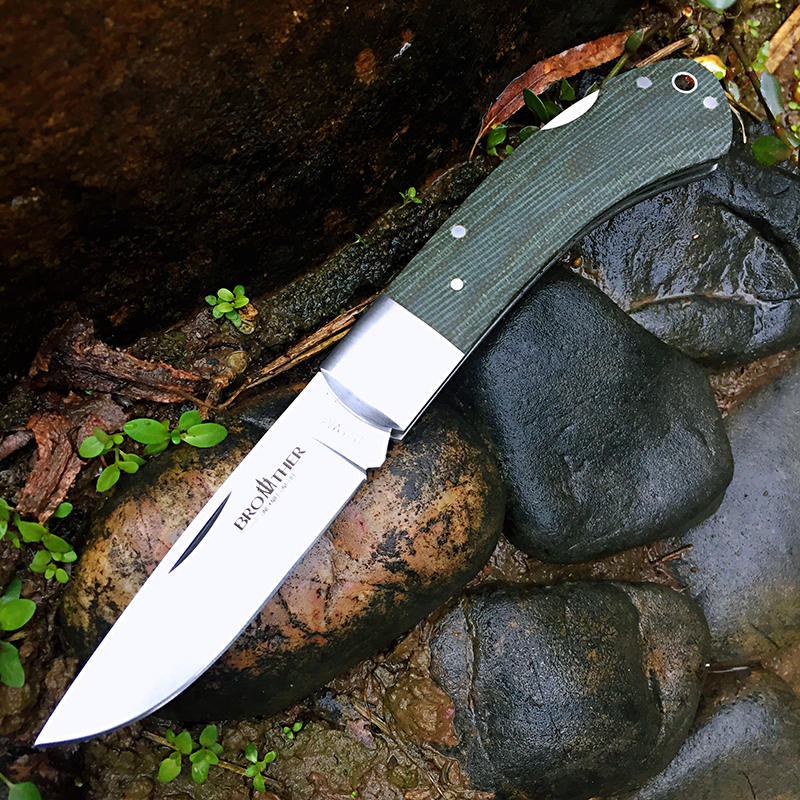 

BROTHER 1505 pocket knife folding knives Tactical survival Camping back lock folder Tool Collection High Quality