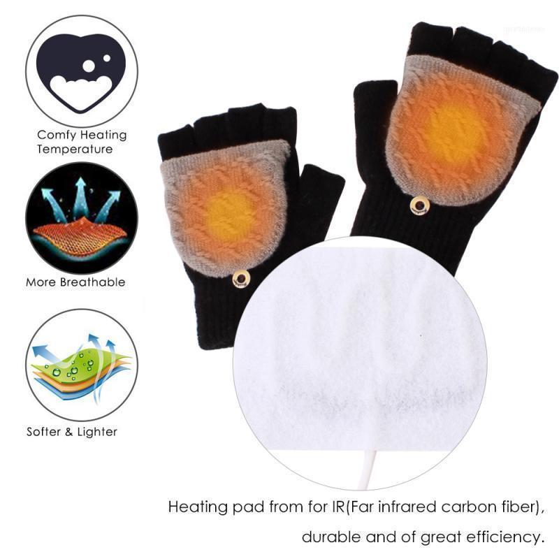 

Computer Mobile Power Winter Wool Warm Gloves USB Heating Supply Touch Screen Bike Bicycle1
