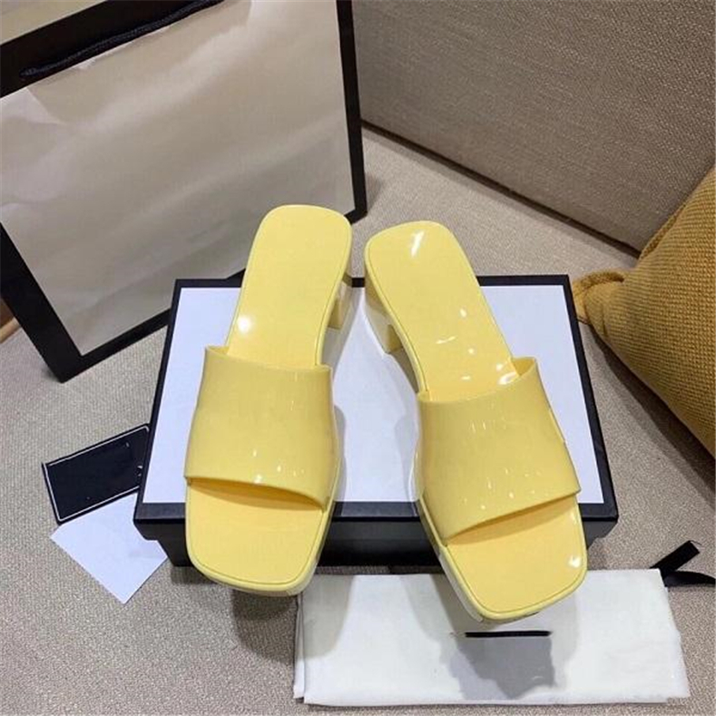 

Top quality sandals Wholesale Brand woman slipper designer lady Sandals summer jelly slide high heel slippers luxury Casual shoes Womens Leather Alp, Color8