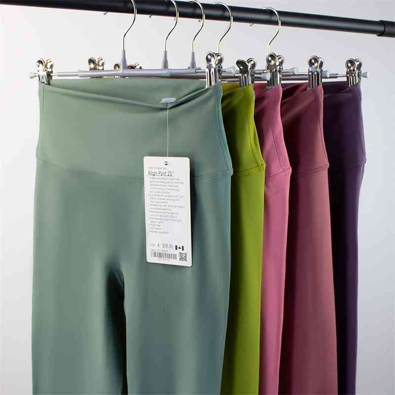 

Lulu Yoga suit align embarrassment exercise high waist pants naked no T-shaped Capris women's fitness, Avocado pants