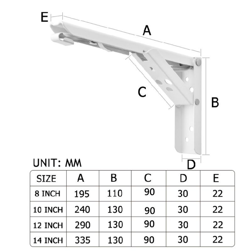 Triangle 2 pièces Roller Flèche Réglable Table de montage mural Réglable Banc Heavy Support Meubles Accessoire
