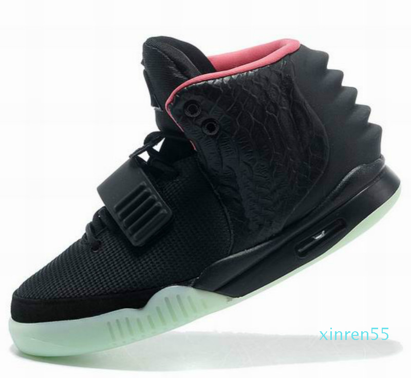 

Fashion 2 Boots SP OCT RED 2s Men Glow Dark Boot II Wolf West Grey Pure Black Shoes