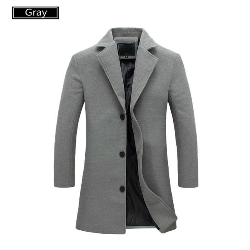 

Designer Clothes Clothing Coats Coats Men M-5XL Mens Color Classic Mens For Trench Jackets Solid Winter Warm Long Overcoats Windbreaker Ejlb, Black