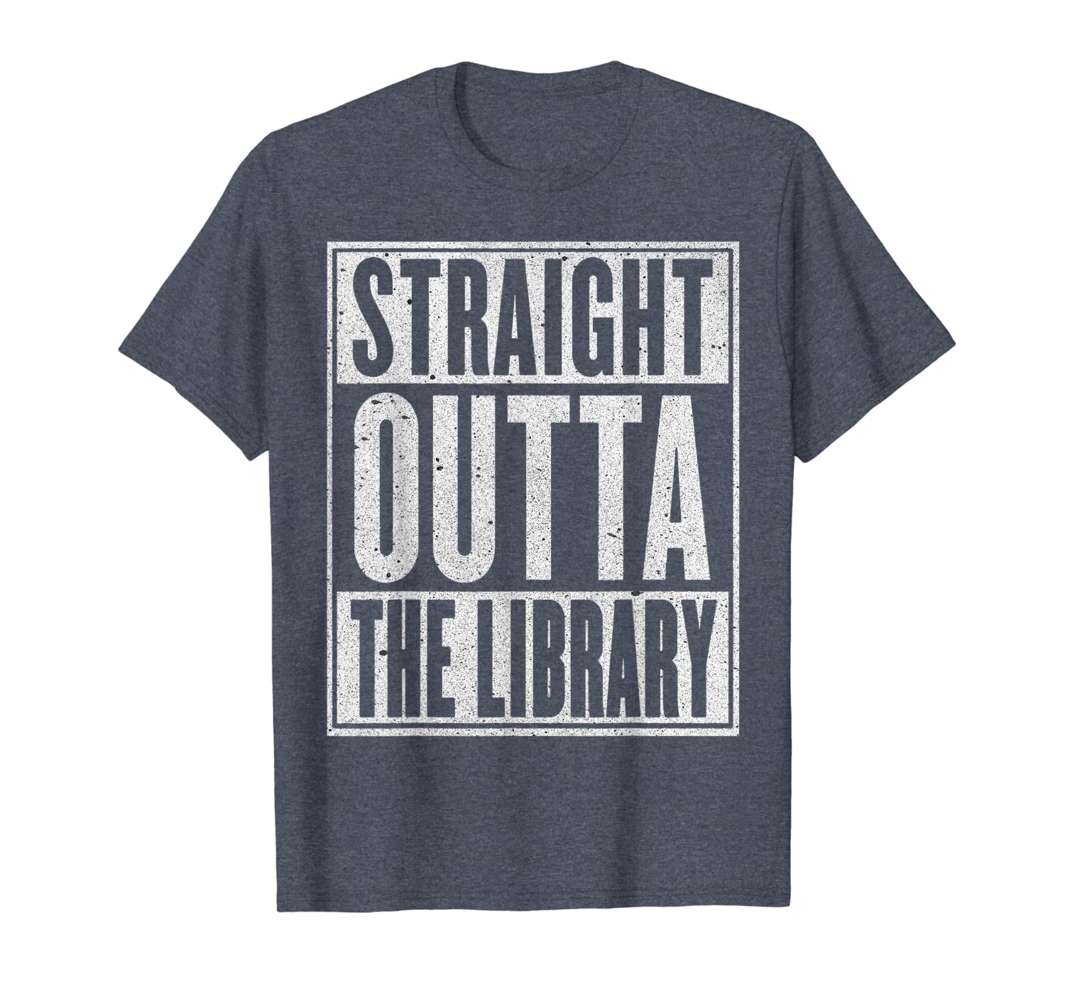 

Straight Outta The Library T-Shirt Funny Reading Book Lover, White;black