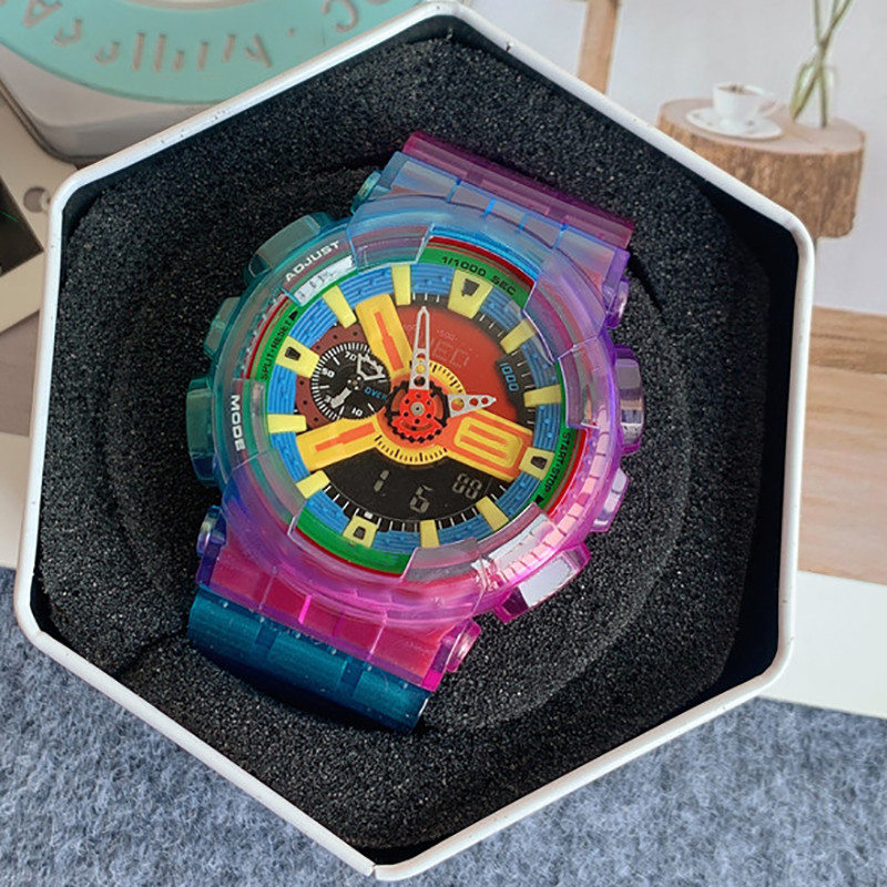 

GA100 sports men's watch silicone band multi-function chronograph fashion LED digital men's and women's watch montre de luxe, No watch