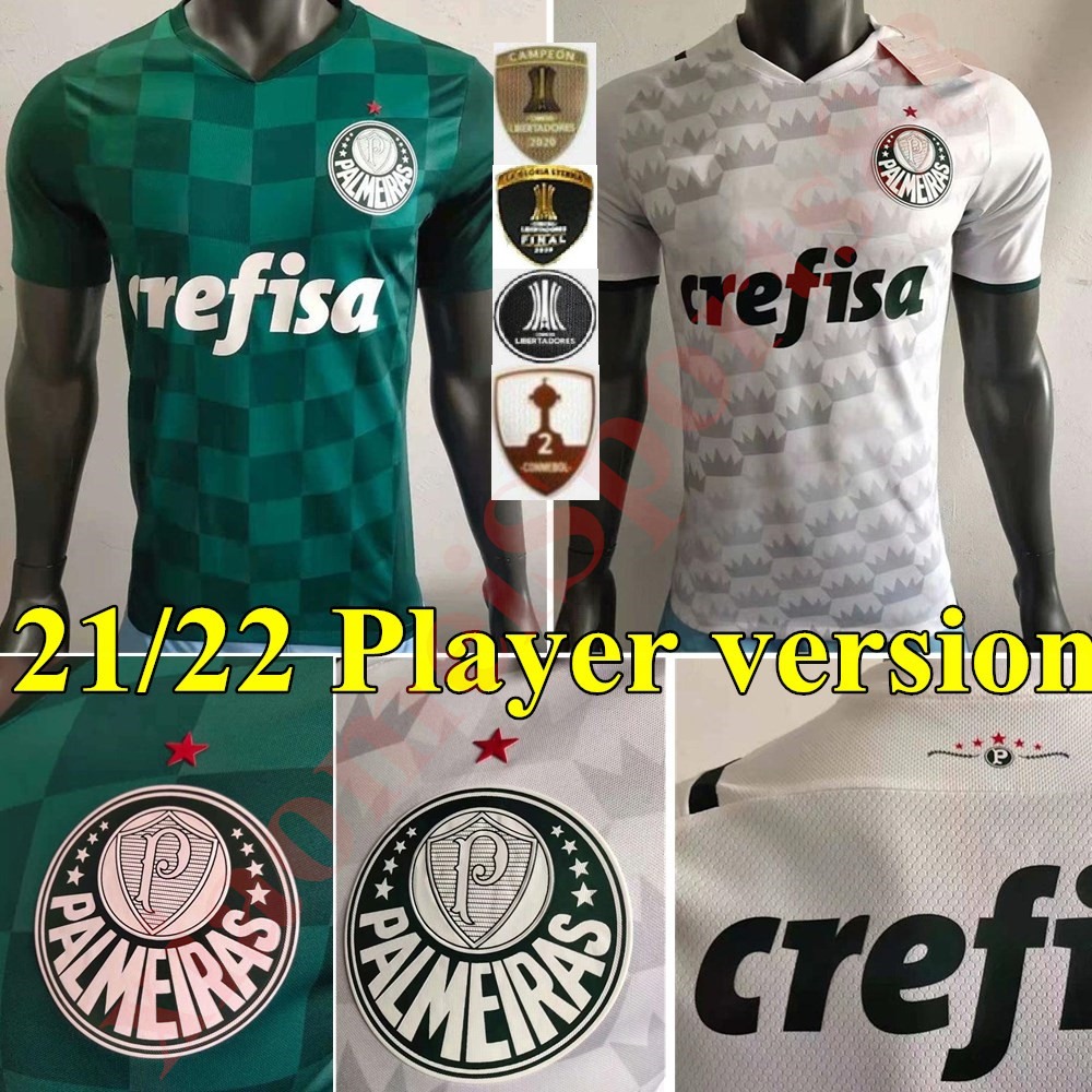 

21 22 Player version Palmeiras L.ADRI soccer Jersey 2021 2022 Home green BORJA Shirt Away #7 DUDU Man football uniforms