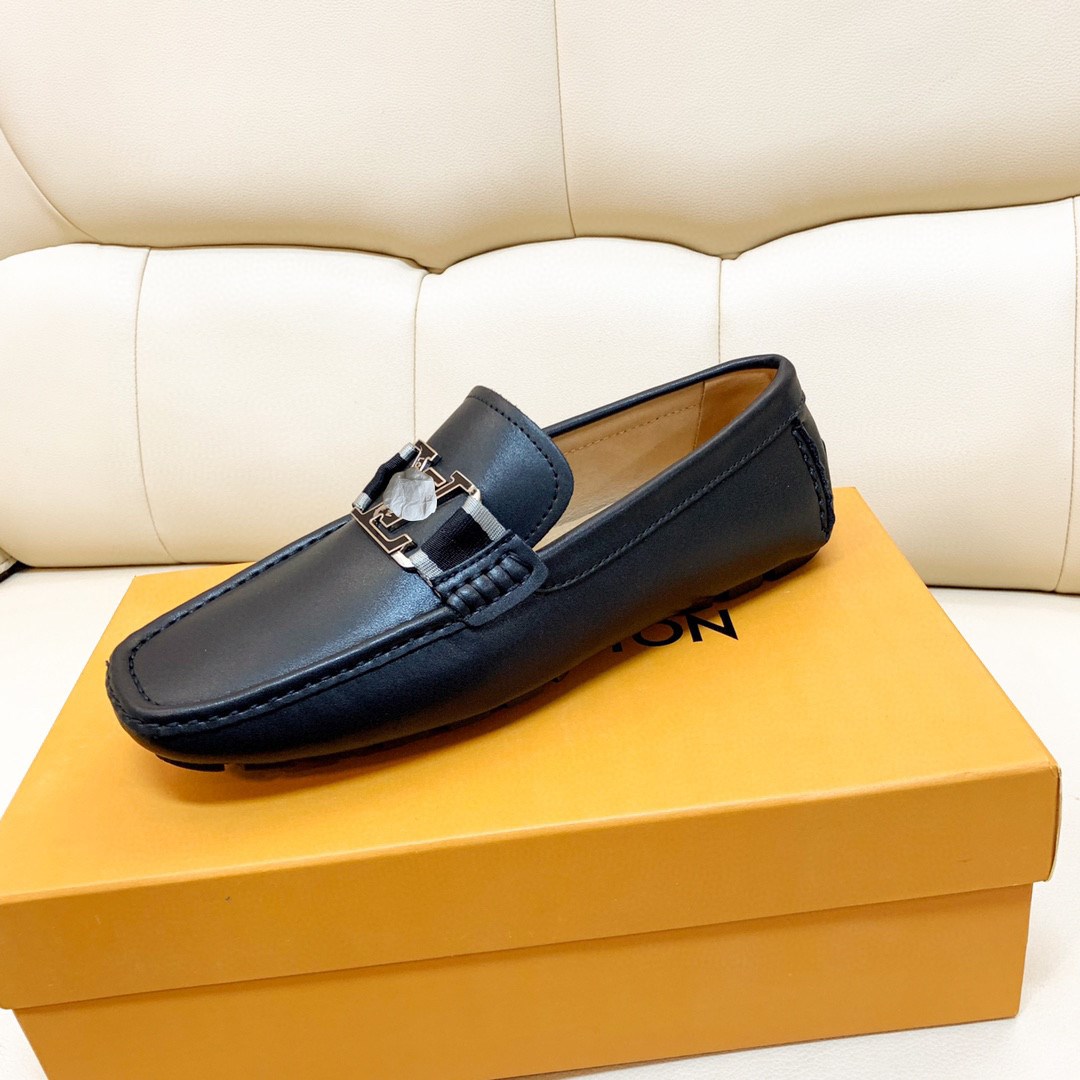 

2021 Italian Genuine Leather Shoes Men Loafers Casual Dress Shoes Luxury Brands Soft Man Moccasins Comfy Slip On Flats Boat Shoe, #07