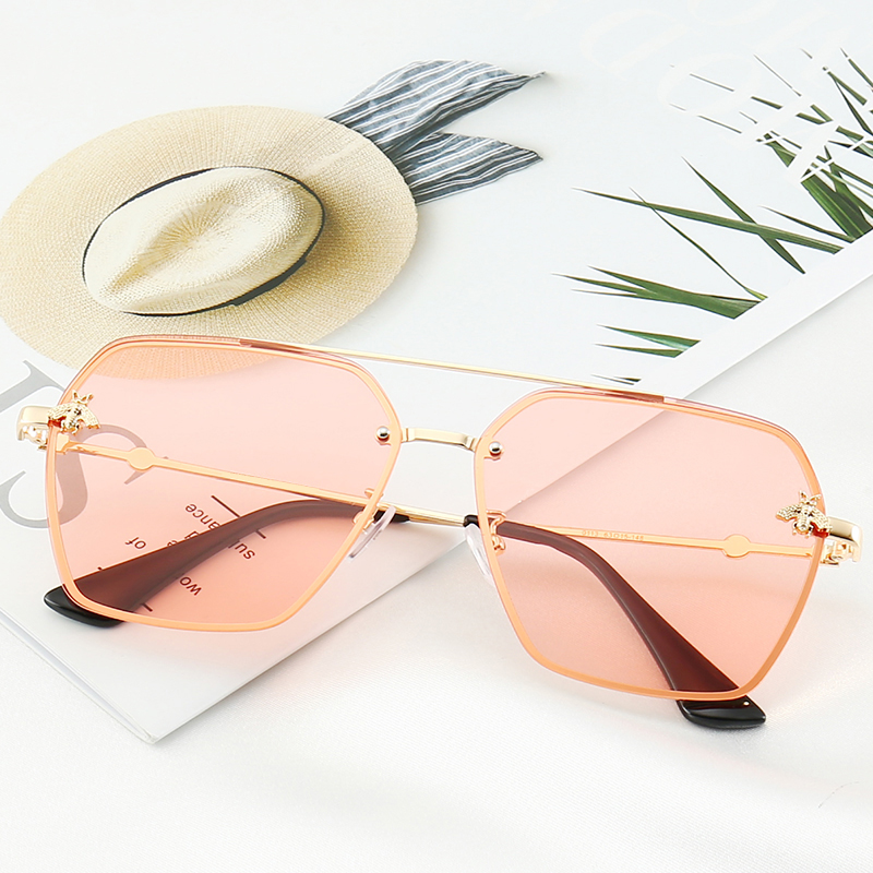 

Brand designer luxury gold frame butterfly sunglasses ladies mens polarized fashion sunglassess