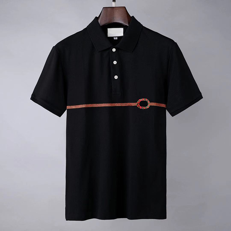 

Mens Designer Polo Tees Men Homme Summer Polos Shirt Embroidery Shirts High Street Trend Top Tee M-3XL 2colors