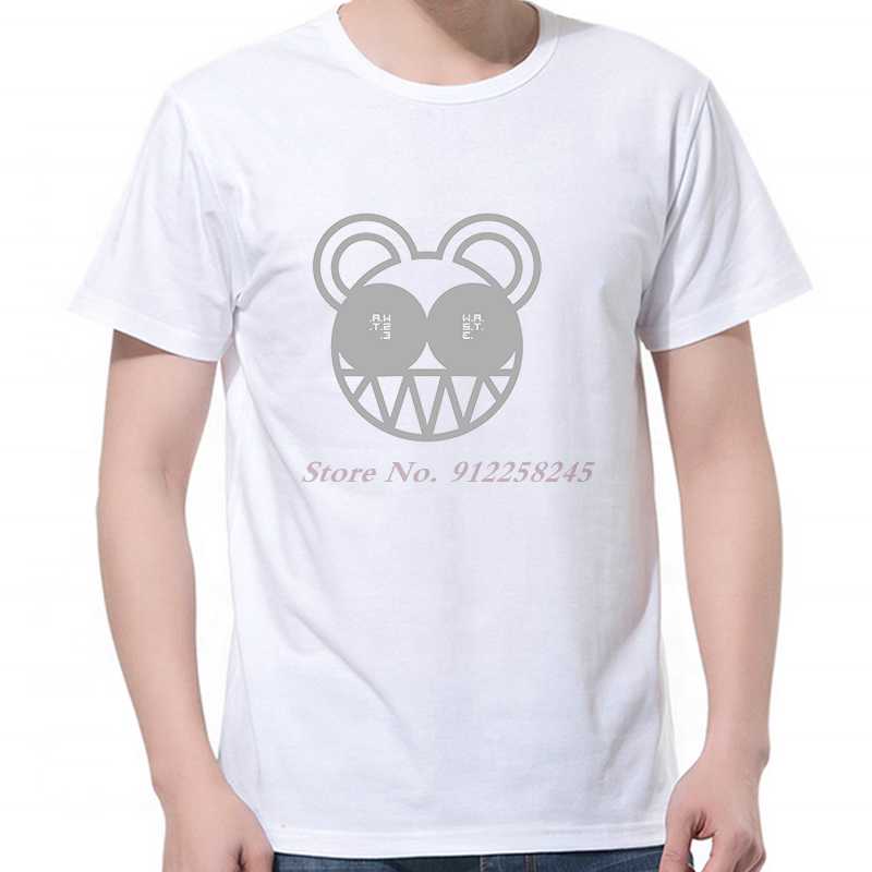 

Men's T-Shirts Mens T Shirts Radiohead Bear Organic Classic Logo Shirt Short Sleeve Fashion Harajuku Men, White