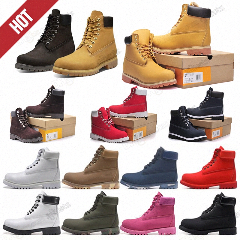 

Fashion land boots designer mens womens leather shoes top quality Ankle winter boot for cowboy yellow red blue black pink hiking work Motorcycle 36-45 U4Pr#, I need look other product