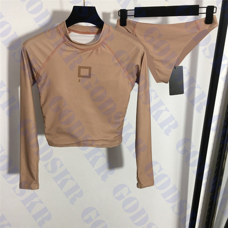 

Long Sleeve Swimsuit Womens Bikini Brand Logo Women Swimwear Bikinis Split Bathing Suit For Female, Please contact me real pic