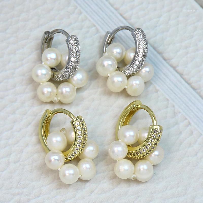 

Dangle & Chandelier 10 Pairs Multi Kinds Pearl Earrings Hoop Earring Fashion Natural 21050, Silver