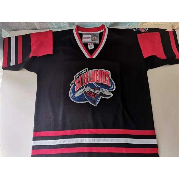 

001rare Hockey Jersey Men Youth women Vintage 2004-05 Jonathan Zion Idaho Steelheads Size S-5XL custom any name or number, Black women s-xl