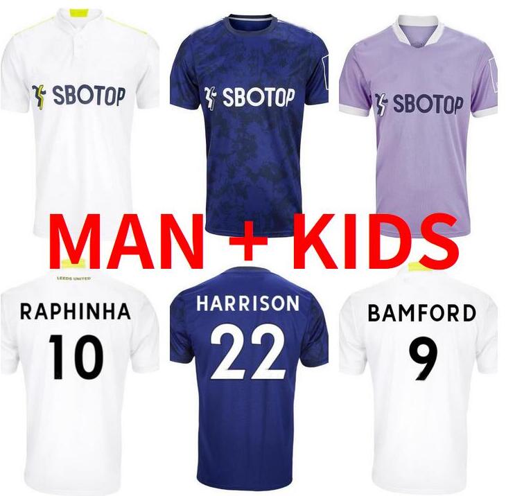 

PHILLIPS RAPHINHA BAMFORD soccer Jerseys 21 22 T ROBERTS HARRISON HERNANDEZ COSTA LEEDS ALIOSKI CLARKE 2021 2022 football shirt uniforms Men + Kids kit