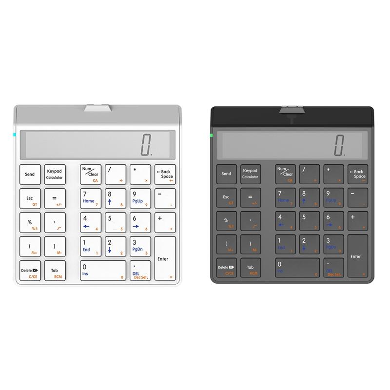 

Keyboards Sunreed Numeric Keypad 4.0 Bluetooth Keyboard With Display Calculator Function 2 In 1 Number Pad And