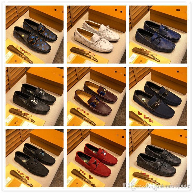 

2022 High quality Formal Dress Shoes For Gentle brands Men Genuine Leather Shoes Pointed Toe Mens designer Business Oxfords Casual size 38-4, #10