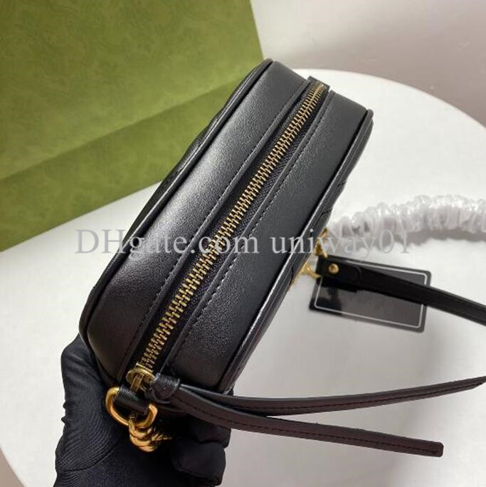 

Genuine Leather Women Bag woman handbag original box cross body shoulder messenger wholesale High quality designer serial number, Black