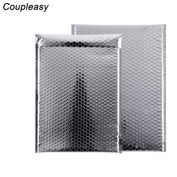 

40Pcs 8 sizes Silver Bubble Mailer Bag Plastic Bubble Envelope Small Shipping Mailing Bag Padded Foam Envelope Business Supplies