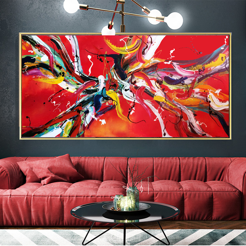 

pop art red line canvas print  painting wall art pictures for living room modern pictures drop