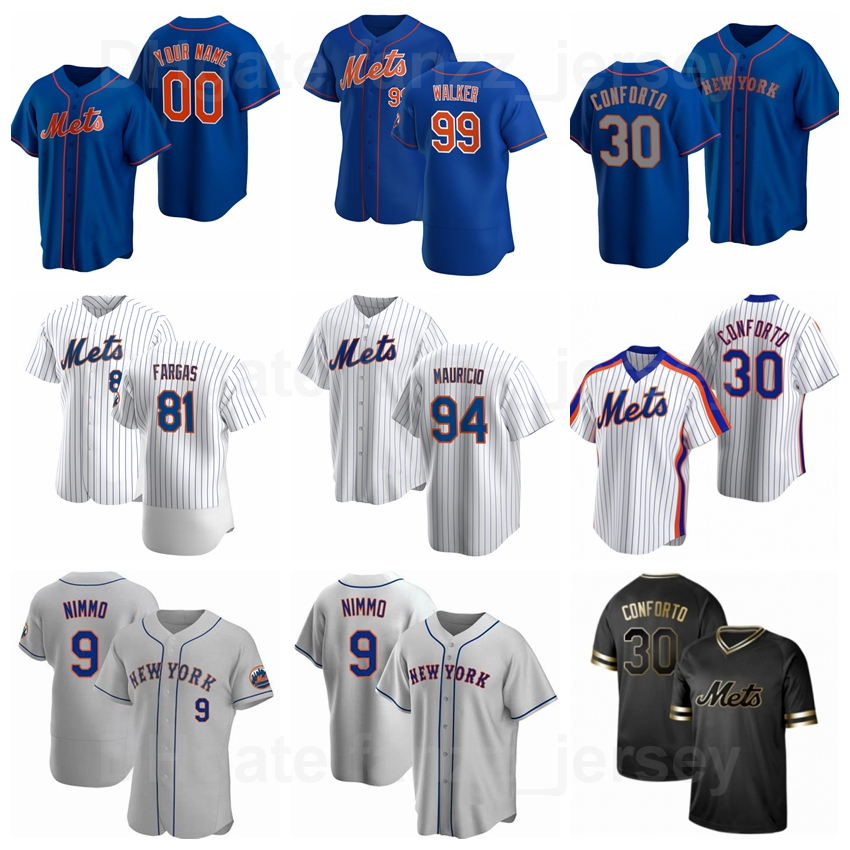 

Baseball 94 Ronny Mauricio Jersey 99 Taijuan Walker 81 Johneshwy Fargas 9 Brandon Nimmo 30 Michael Conforto 6 Jeff McNeil 11 Kevin Pillar Team Custom Name Number, Men flexbase
